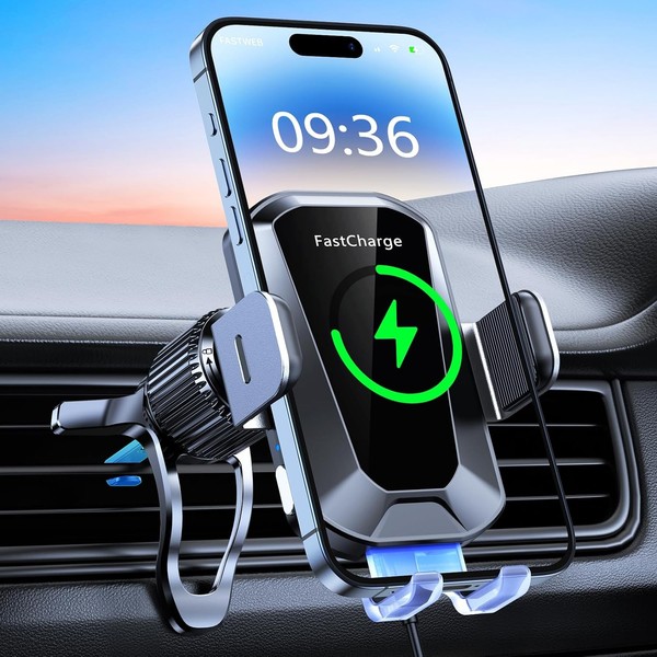 Eoiwuy 15W Handyhalterung Auto Mit Ladefunktion, ?Automatische Klemmung?-image