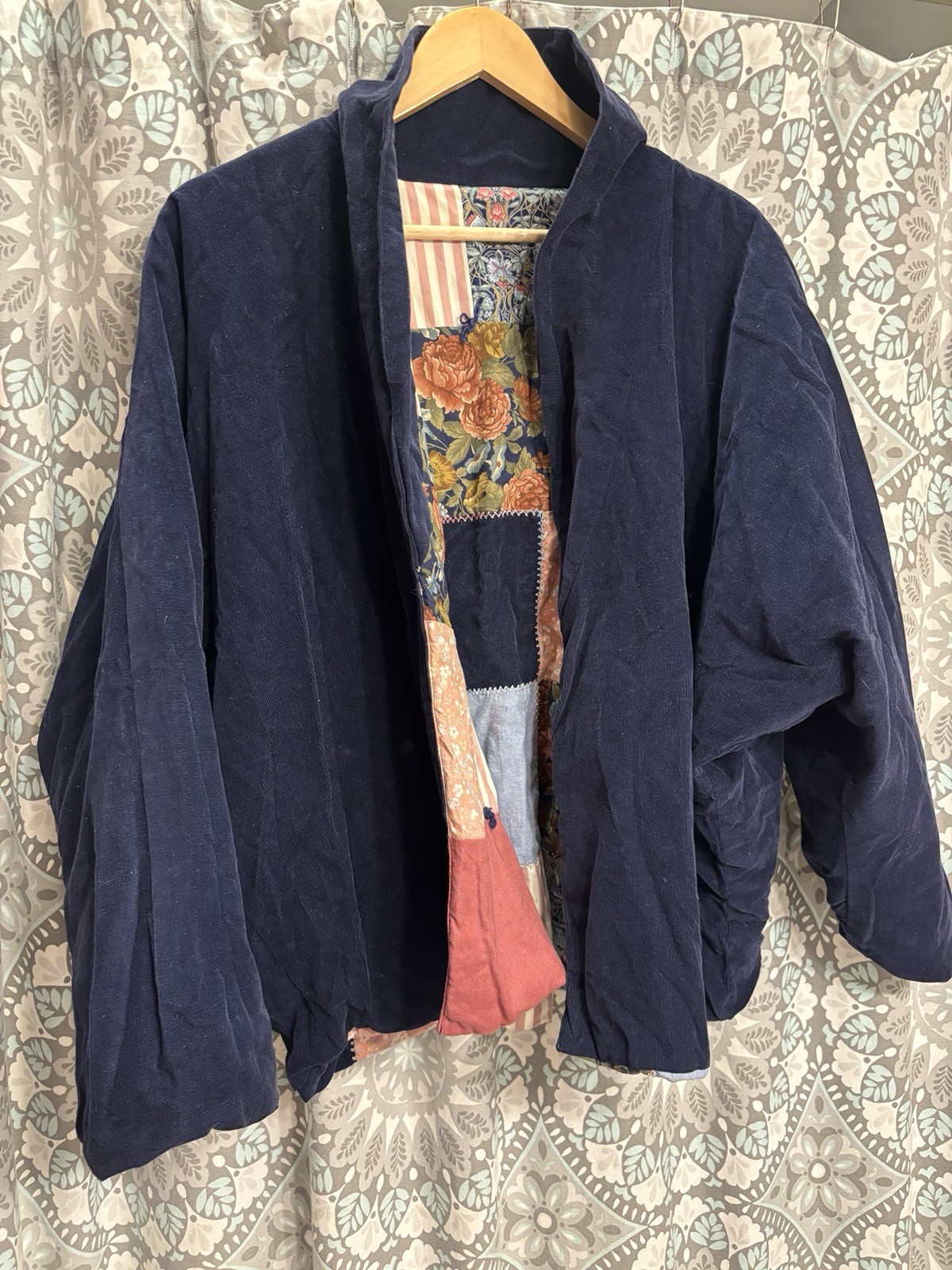 Vintage Handmade Grannycore Patchwork Cardigan Re… - image 16