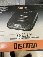 Rare Vintage Sony D-33 DiscMan Portable CD Player