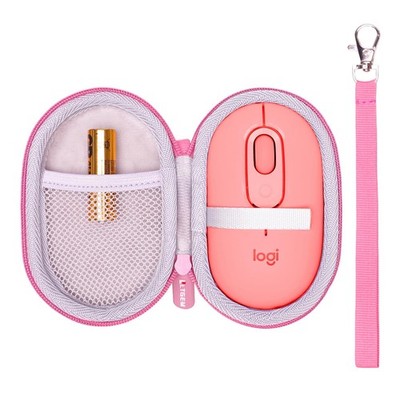 Case for Logitech POP & Pebble Mouse M350s/M350/M355/M340 - Pink/Grey