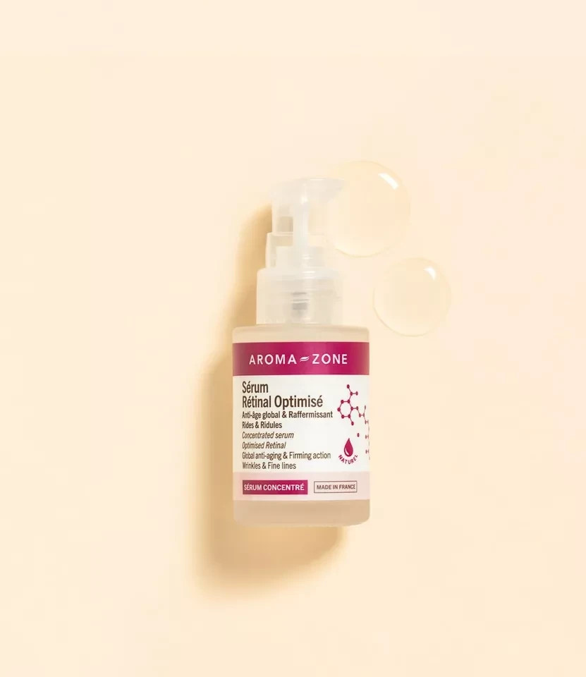 Sérum concentré Rétinal anti-âge AROMA-ZONE 30ML soin visage anti-rides pour peaux matures nocturne