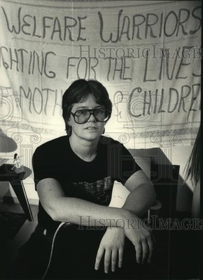1987 Press Photo Patricia Gowens, head of Welfare Warriors, Milwaukee.