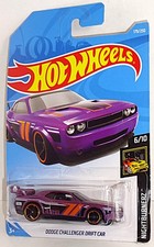 Hot Wheels 2019 Nightburnerz Series #179 Dodge Challenger Drift Car Pearl Purple