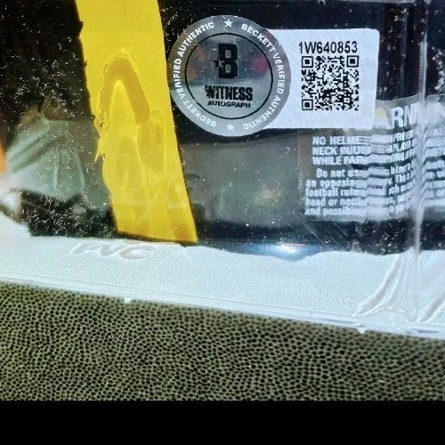 Troy Polamulu FOTL Auto Kordell Stewart Joey Porter Cascos Roc Taylor Rc TINTA🟡 Foto 3 de 4