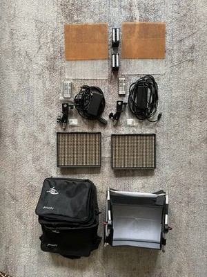 Aputure HR672S Bi-Color LED Panel 2x Set mit Softbox
