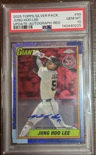 Jung-Hoo Lee 2025 Topps Update Series - 1990 Topps Chrome Mojo Auto #5 PSA 10