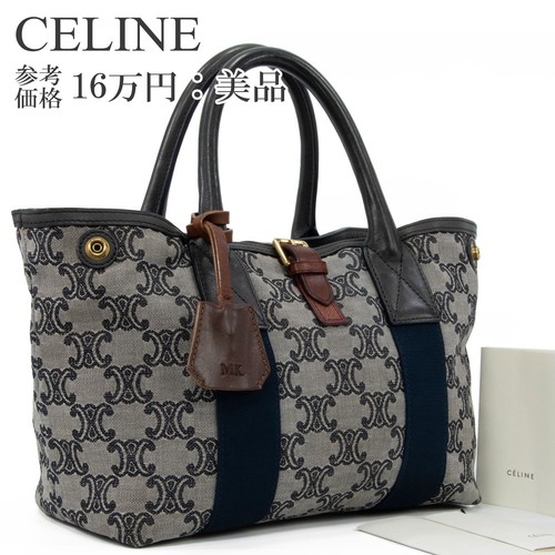 Free  Celine Handbag Tote Bag Men s Women s Macadam Gray Gray Navy Blue Brown - Picture 1 of 20