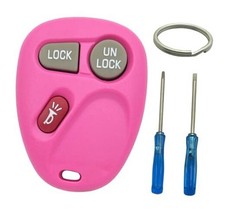 Pink Key Fob Case Shell Fit for Chevy Silverado Suburban Tahoe GMC 3 Buttons D