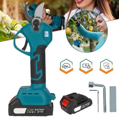 Elektrische Gartenschere,Akku Astschere,Rebschere,Professionelle Baumschere 30cm