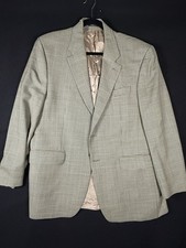 LAUREN RALPH LAUREN 42R Brown Houndstooth Sport Jacket Blazer 100 Wool