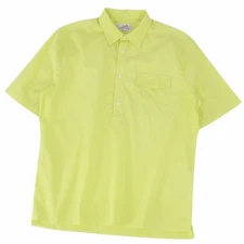 Hermes Shirts Short Sleeve Pullover Solid Cotton Tops for Men 40 15 Used MOLO-0