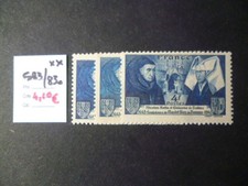 1327  TP FRANCE NEUF 1943  N° 583/583c ** Cote 4,10 €
