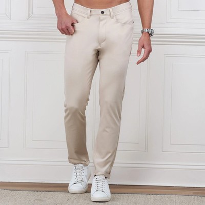 Collars & Co Pants Mens 36x32 Tan Nylon Blend Velocity Pull-On Performance
