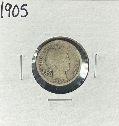1905 BARBER SILVER DIME ~  ~NICE COIN~ 90% SILVER