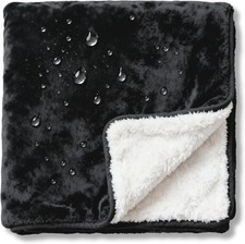 Waterproof Blanket for Bed Intimacy 80"x 60" Queen Size Reversible Fleece ...