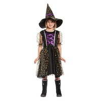 Hexen KostüM Kinder HexenkostüM MäDchen Lila Hexen Kleid