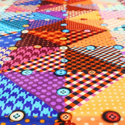 Schottenkaro Knopf Polsterstoff Vorhänge Möbel Einrichtung geometrisches Muster