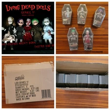 LIVING DEAD DOLLS SERIES 17 SET MEZCO BOX CASE LOT 5 UNWILLING DONOR HITCHHIKER
