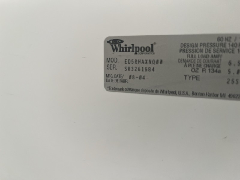 Whirlpool ED5RHAXNQ00 Clear/White Plastic Drawer Set, Humidity Control, 5+