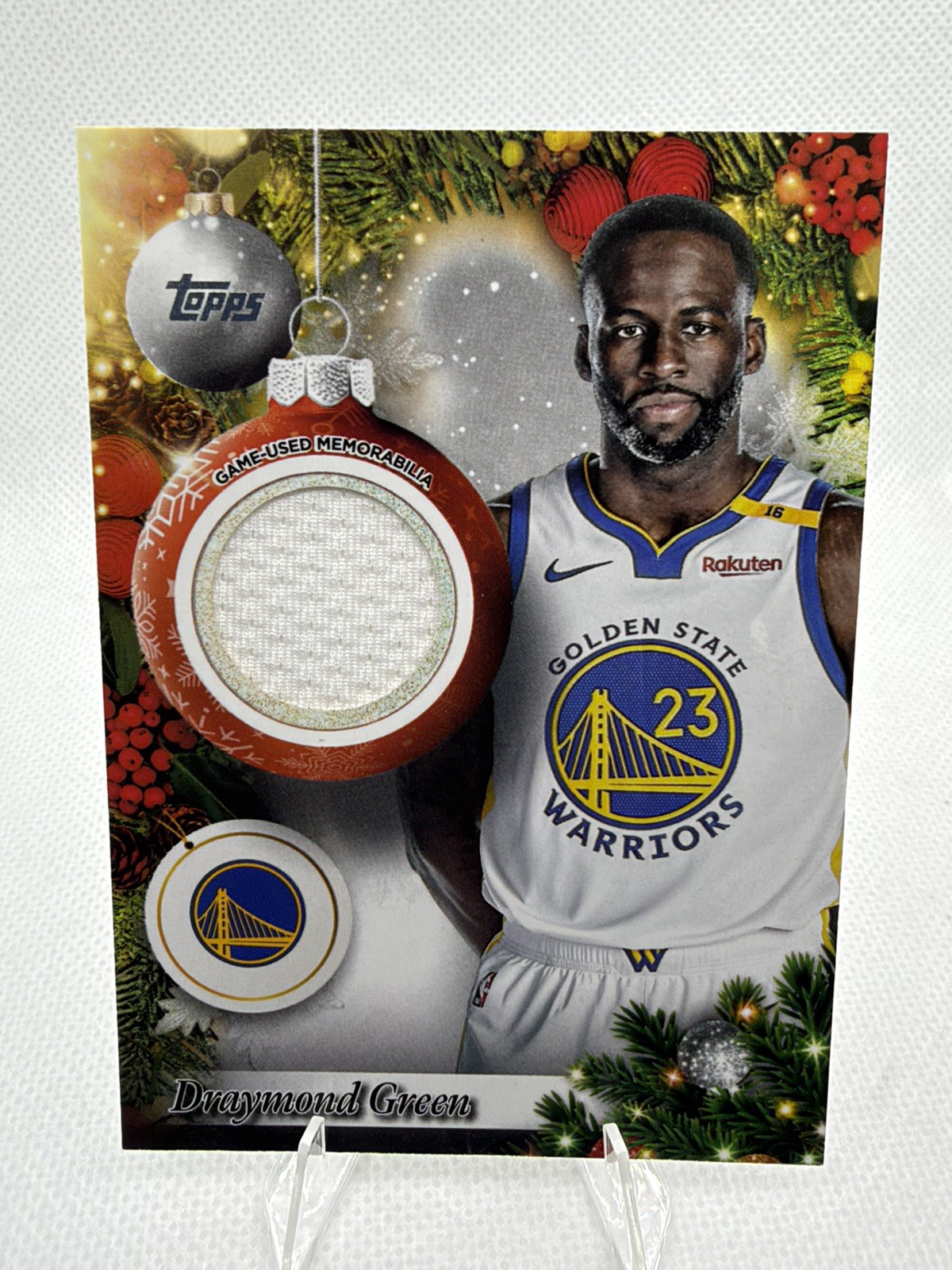 2025 Topps Holiday Basketball - #PR-DG Draymond Green RELIC CARD Warriors