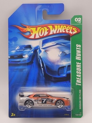 Hot Wheels 2007 Treasure Hunts 2/12 Nissan Skyline GT-R (R32) Orange Silver #1