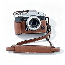 Camera Bag Leather Dock Case Base Protection Cover Shell For Fujifilm X-T5 XT5