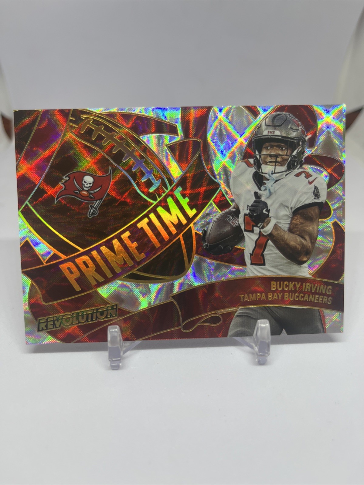 2025 PANINI REVOLUTION BUCKY IRVING PRIME TIME PERFORMERS CASE HIT BUCCANEERS!!