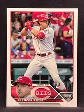 2023 Topps Series 2 MLB SPENCER STEER CINCINNATI REDS #489 BASE ROOKIE CARD