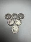 Lot Of 6 Silver Dimes Sequential Years 1959-1964