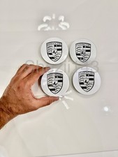 76mm Porsche Wheel Center Hub Cap 911 Cayenne Panamera Cayman Silver And Black 76mm Porsche Wheel Center Hub Cap 911 Cayenne Panamera Cayman Silver And Black