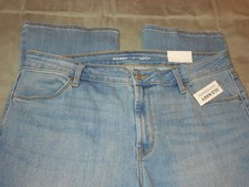 NEW OLD NAVY size 14 jeans blue BOOT CUT STRETCH MID RISE 34 x 32 women's NWT