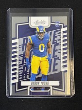 2023 PANINI ABSOLUTE FOOTBALL CARD BYRON YOUNG 182 RAMS ROOKIE NFL FREE SHIP