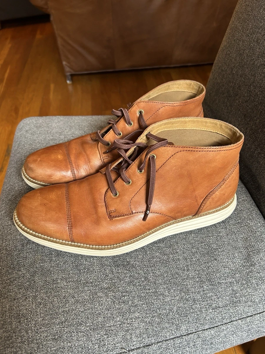 Cole Haan  Originalgrand Waterproof Chukka Boot 11.5 Style C33457 brown brooks Cole Haan Leather Upper Brown Boots for Men for Sale | Shop  main image 4