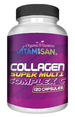 Vitamisan Super Multi Collagen Complex C 120 Capsules   Types I II III V X