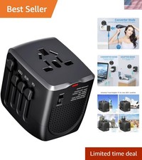 International Travel Adapter Voltage Converter to Step Down 230V to 120V for ...
