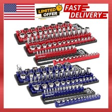 6-piece Magnetic Socket Organizer Set For Easy Tool Box Storage