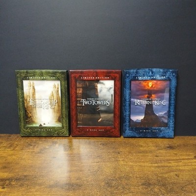 Lord of the Rings DVD Limited Edition Trilogy 2 Disc Set LOTR