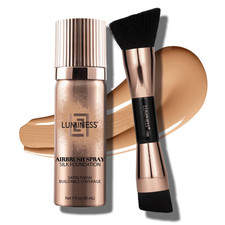 Silk Airbrush Spray Foundation 2-PC Kit - Foundation Dual-Sided Angled Makeup