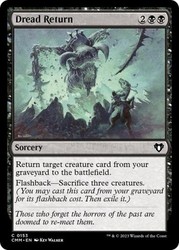 Dread Return 153 Common Commander Masters Magic: The Gathering