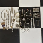 Lot Of 41x Vintage Costume Jewelry, Collectibles, And Trinkets | Junk Lot