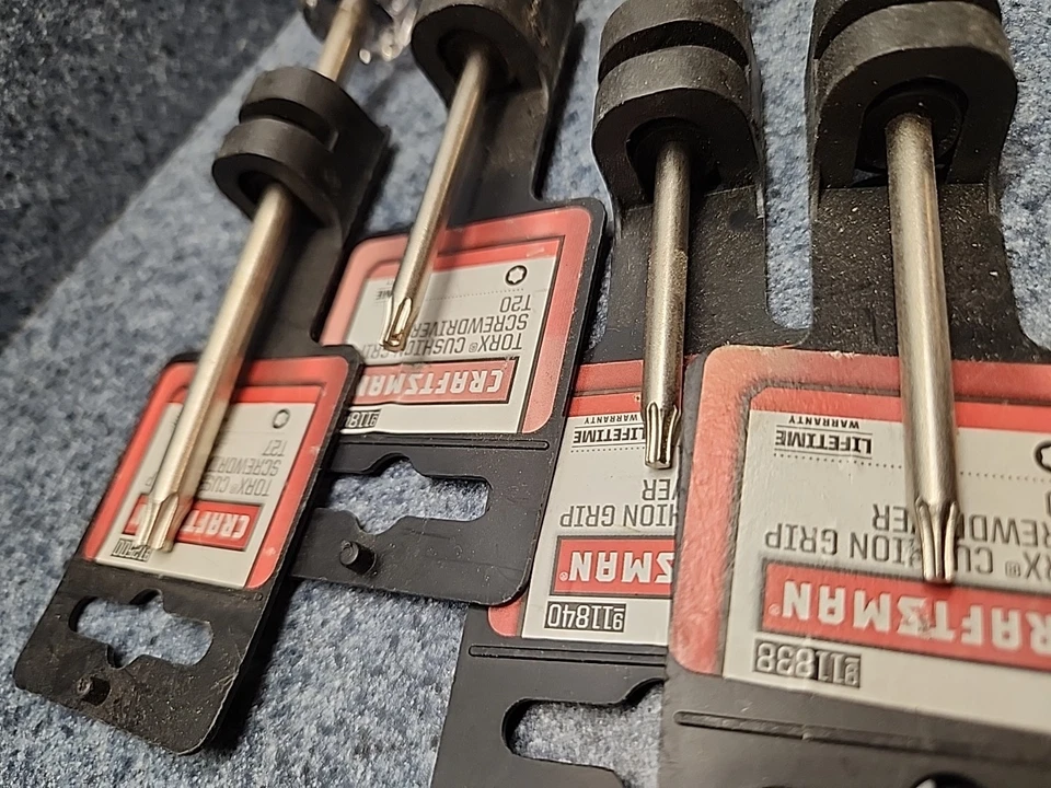 Craftsman Cushion Grip Torx Driver Set T10 - T27 USA NOS - Image 4 of 4