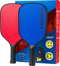 Kickstarter Pickleball Set: 2 Paddles, 2 Balls, Carry Bag Included 