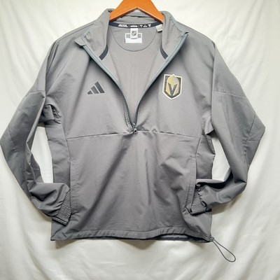Adidas NHL Vegas Knight Medium 1/4 Zip MOCK NECK Jacket IP5814 Size S