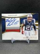 2025 Immaculate Malcolm Butler On Patch Auto Patch Patriots Rare  /99 POSs 1/1??