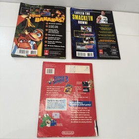 Lot 3 Vintage NES Guide Books Nintendo Power Strategy Rock WWF Donkey Kong Mario
