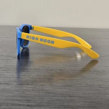 High Noon Vodka Seltzer Adult Sunglasses Blue & Yellow UV 400 Party Shades
