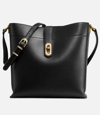 Donna Karan NY Bridgehampton leather triple compartment crossbody - black