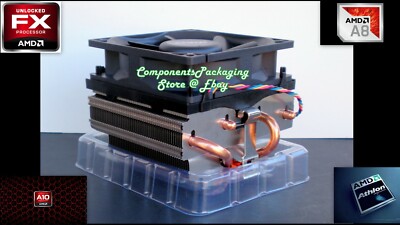 Athlon X4 845 Heat Sink Cooling  Fan with  AMD Near Silent Technology - New