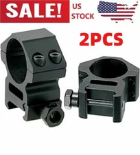 2 Pack 1'' inch Middle Profile Scope Rings for Picatinny Weaver Mount Heavy Duty
