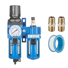 Combinación de lubricador y regulador de filtro de aire comprimido de 3/4" NPT